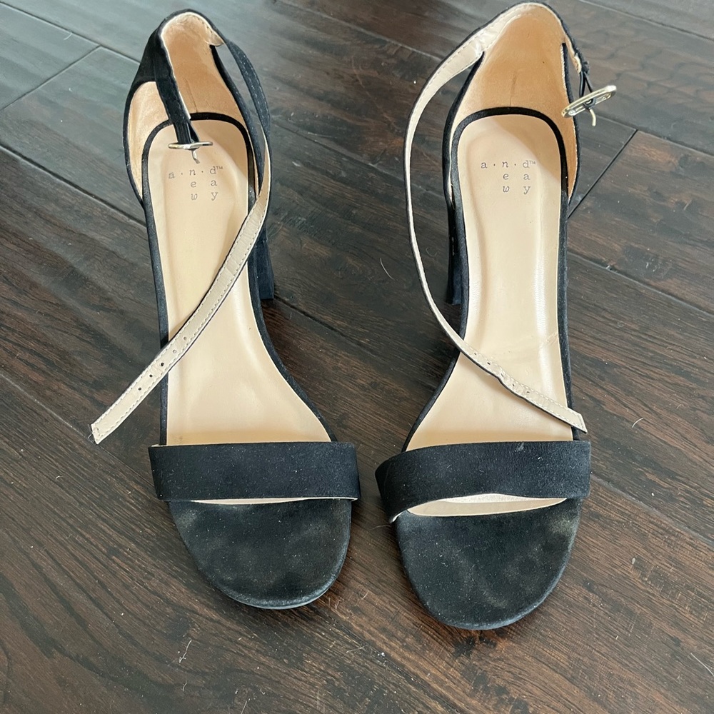 A New Day black block heels, women’s size 8